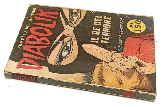 FN- DIABOLIK N.1 IL RE DEL TERRORE ORIGINALE INGOGLIA 1962 BOLLINO TONDO - G24