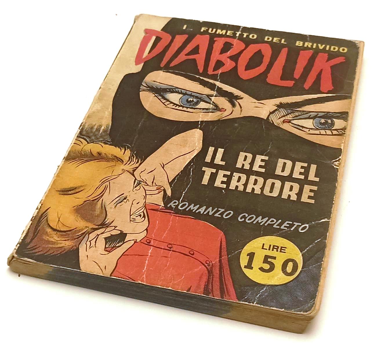 FN- DIABOLIK N.1 IL RE DEL TERRORE ORIGINALE INGOGLIA 1962 BOLLINO TONDO - G24