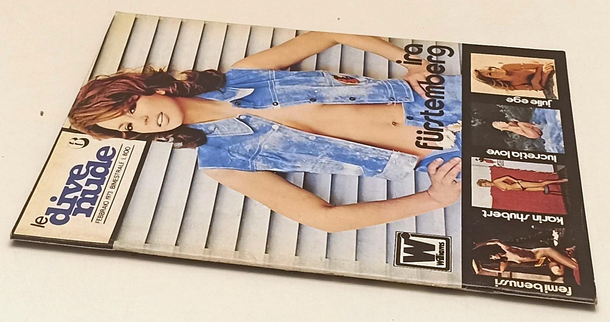 LX- RIVISTA LE DIVE NUDE 6 FEBBRAIO 1973 IRA FURSTEMBERG - WILLIAMS - S- RVSa436