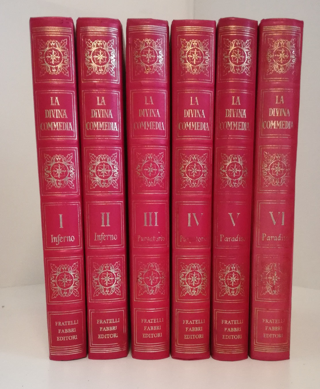 LN- LA DIVINA COMMEDIA 6 VOLUMI ILLUSTRATA - DANTE - FABBRI--- 1982- C- YFS