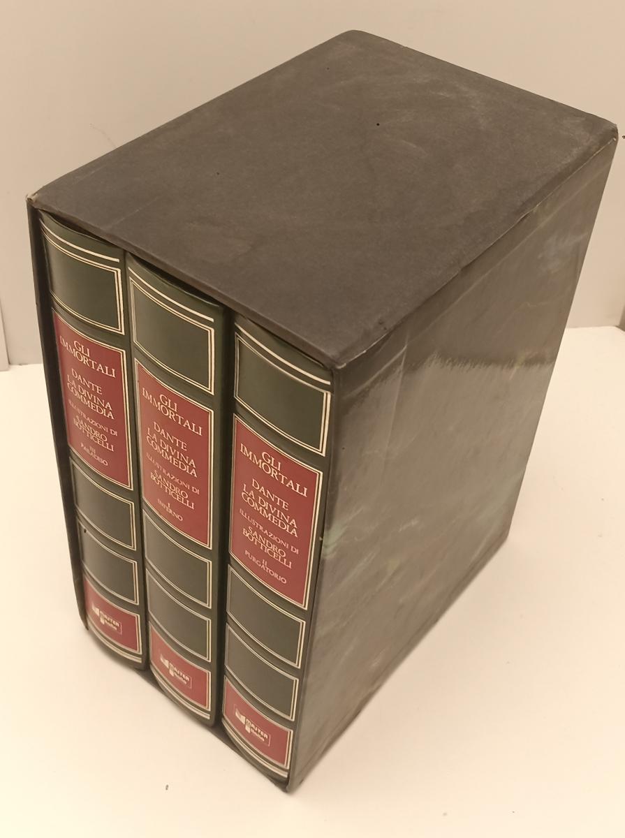 LN- LA DIVINA COMMEDIA 3 VOLUMI- DANTE- MASTER ITALIA- GLI IMMORTALI- 1988-C-ZFS319