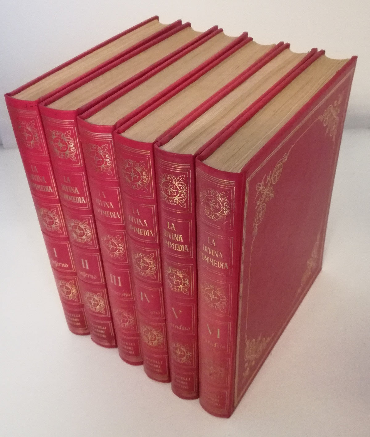 LN- LA DIVINA COMMEDIA 6 VOLUMI ILLUSTRATA - DANTE - FABBRI--- 1982- C- YFS