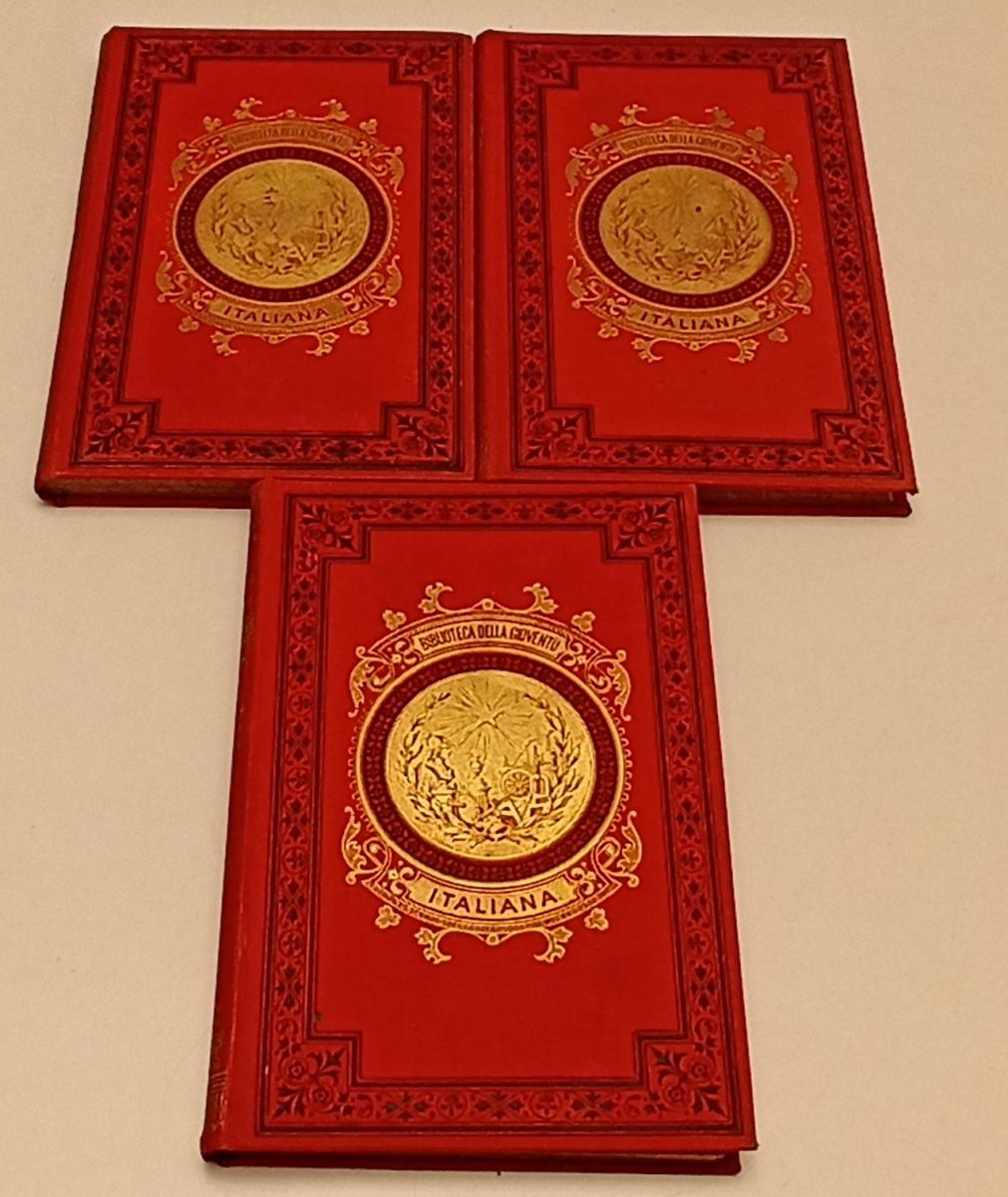 LN- LA DIVINA COMMEDIA - DANTE ALIGHIERI - BIBLIOTECA GIOVENTU' --- 1892 - XFS74