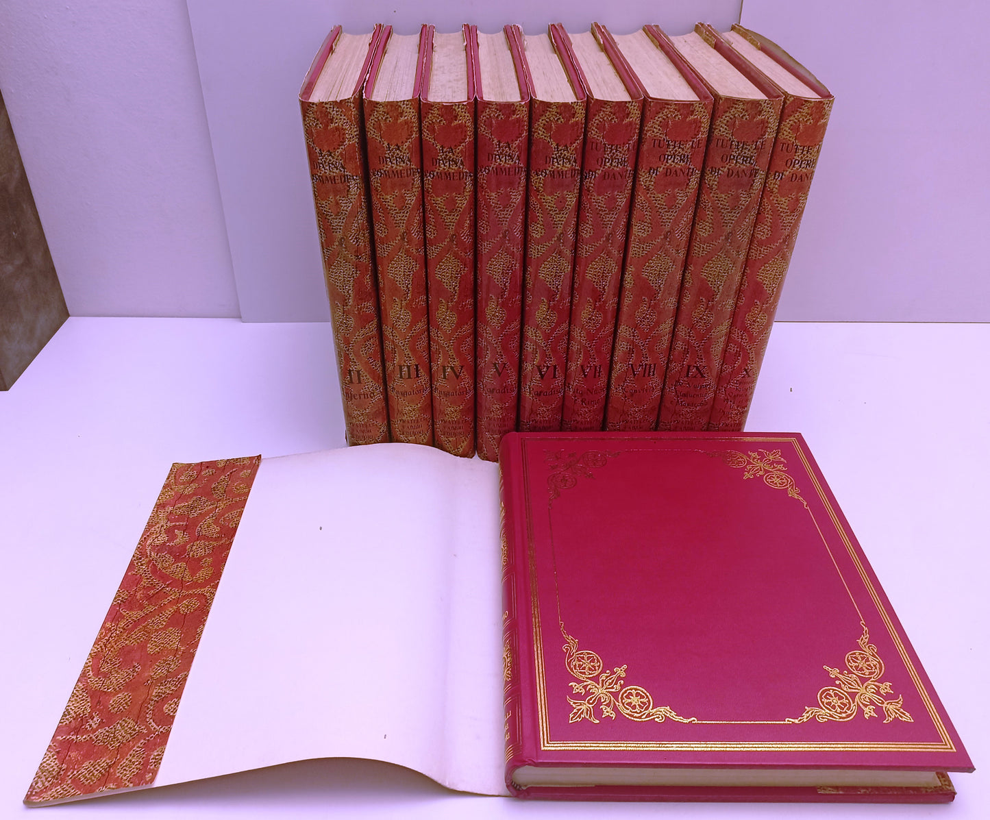 LN- TUTTE LE OPERE 10 VOLUMI DIVINA COMMEDIA- DANTE ALIGHIERI- FABBRI- CS- BLCG2