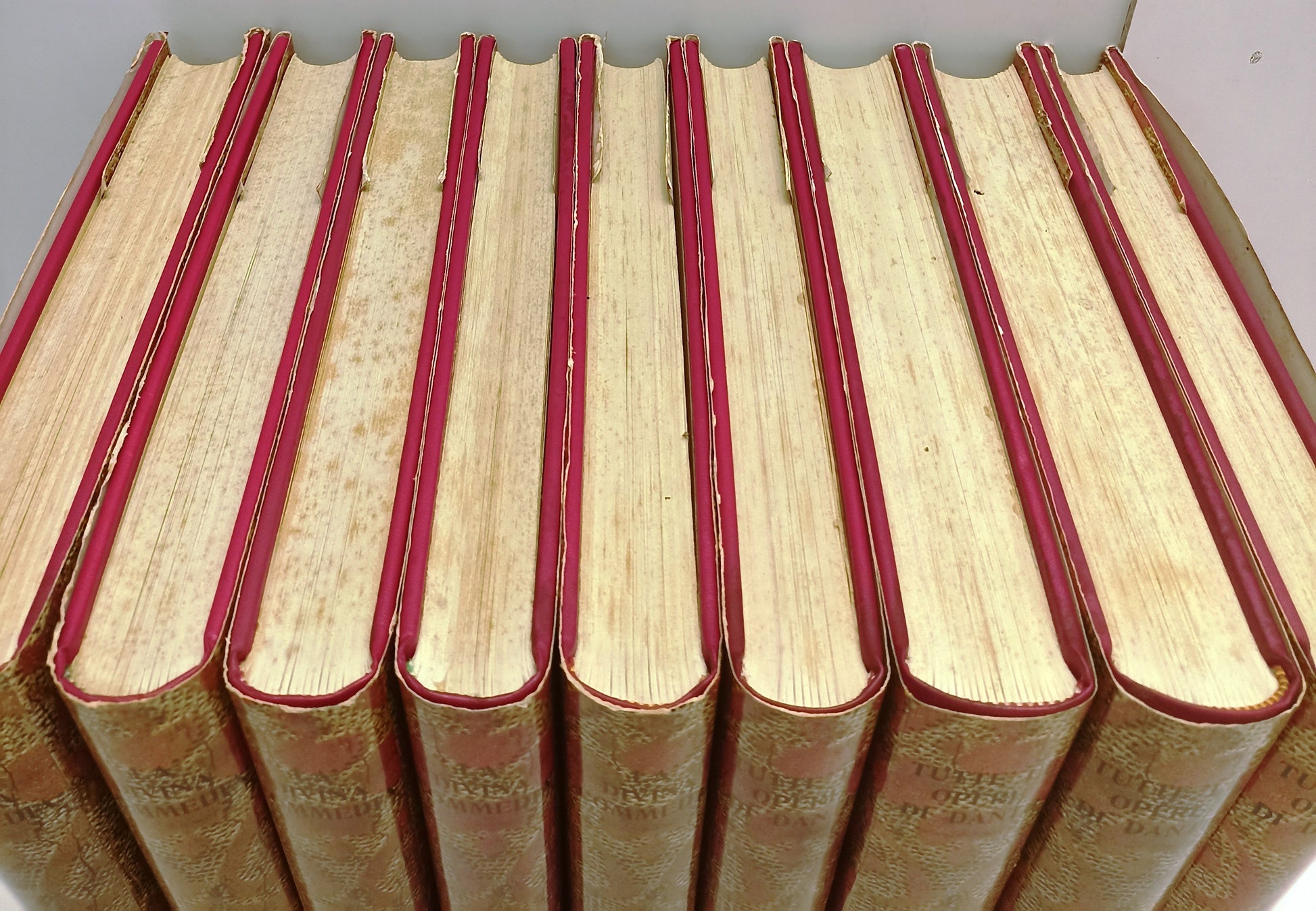 LN- TUTTE LE OPERE 10 VOLUMI DIVINA COMMEDIA- DANTE ALIGHIERI- FABBRI- CS- BLCG2