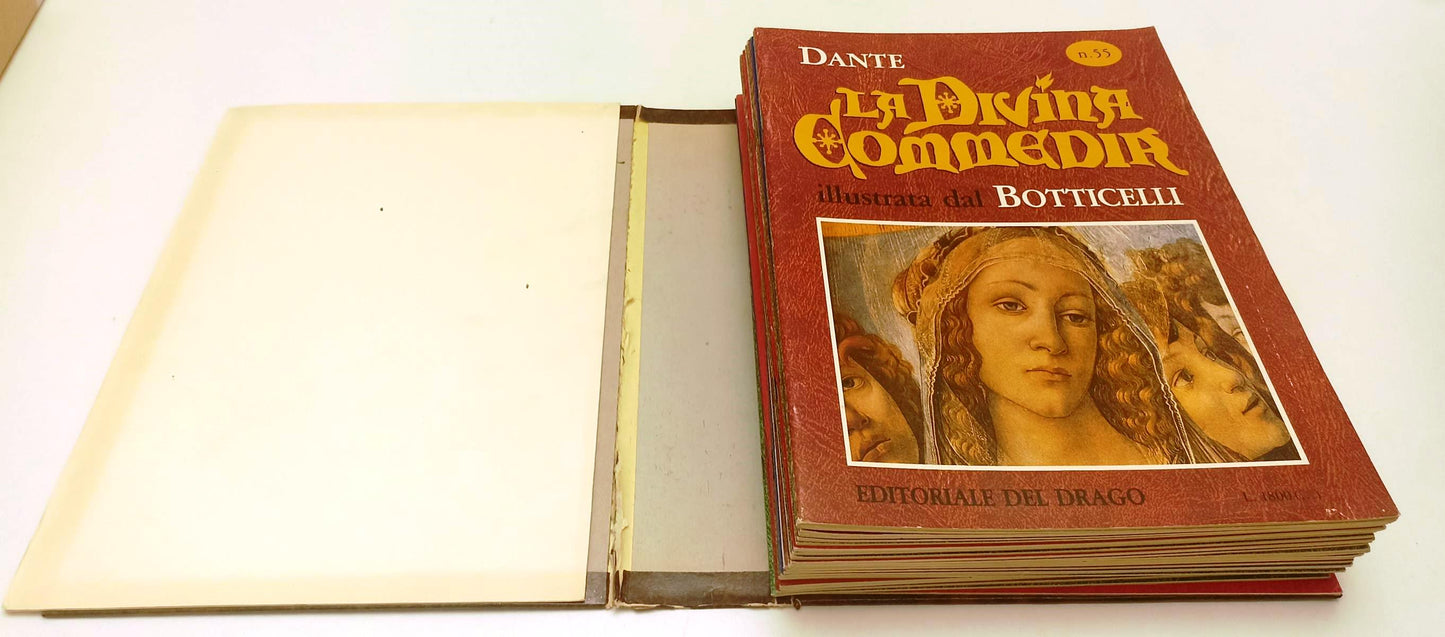 LN- LA DIVINA COMMEDIA BOTTICELLI FASCICOLI COMPLETA- DANTE ALIGHIERI- DEL DRAGO- XFS