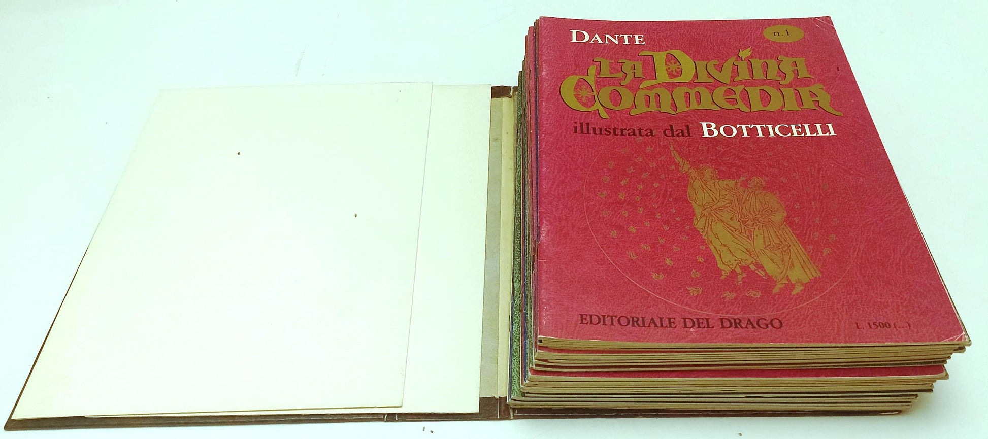 LN- LA DIVINA COMMEDIA BOTTICELLI FASCICOLI COMPLETA- DANTE ALIGHIERI- DEL DRAGO- XFS