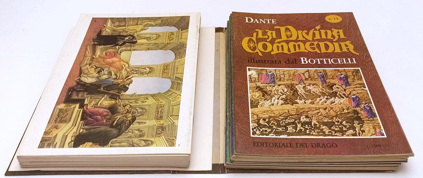 LN- LA DIVINA COMMEDIA BOTTICELLI FASCICOLI COMPLETA- DANTE ALIGHIERI- DEL DRAGO- XFS