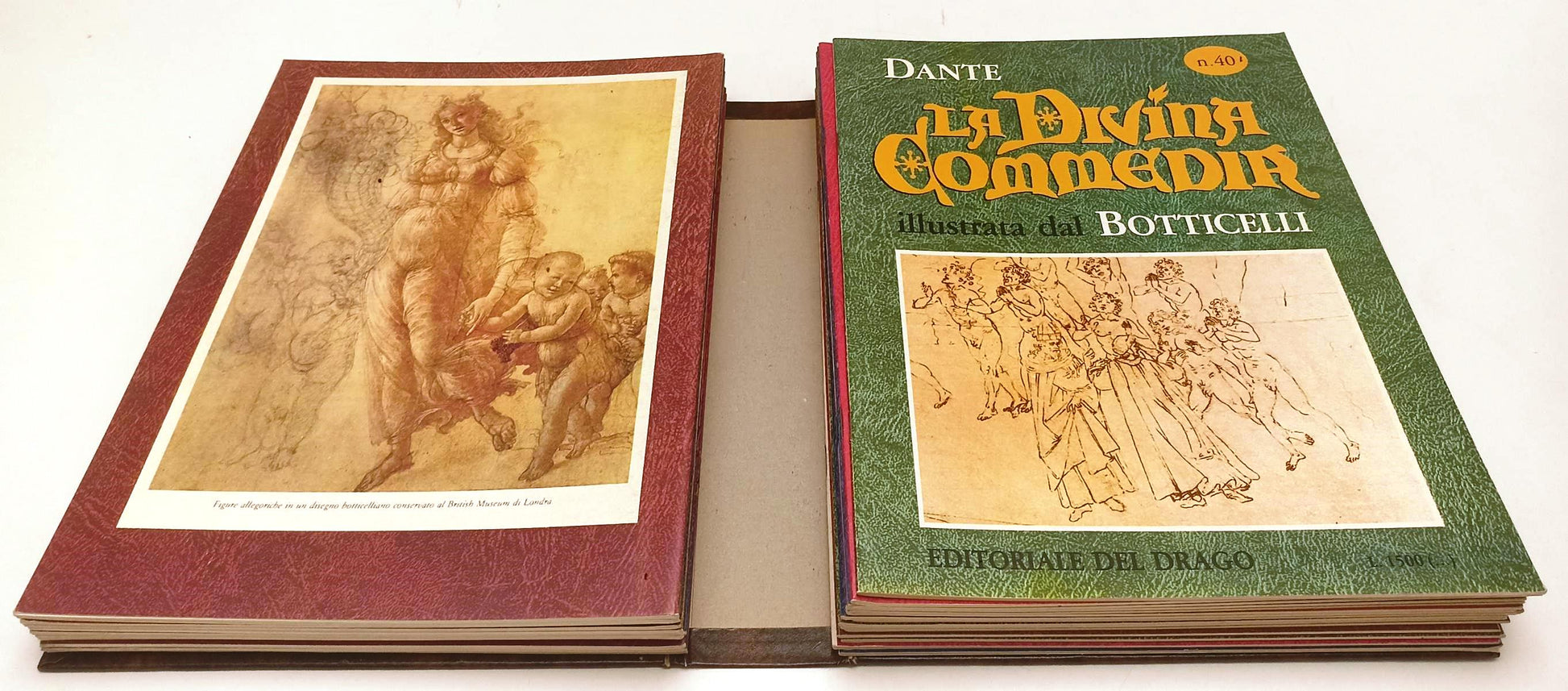 LN- LA DIVINA COMMEDIA BOTTICELLI FASCICOLI COMPLETA- DANTE ALIGHIERI- DEL DRAGO- XFS