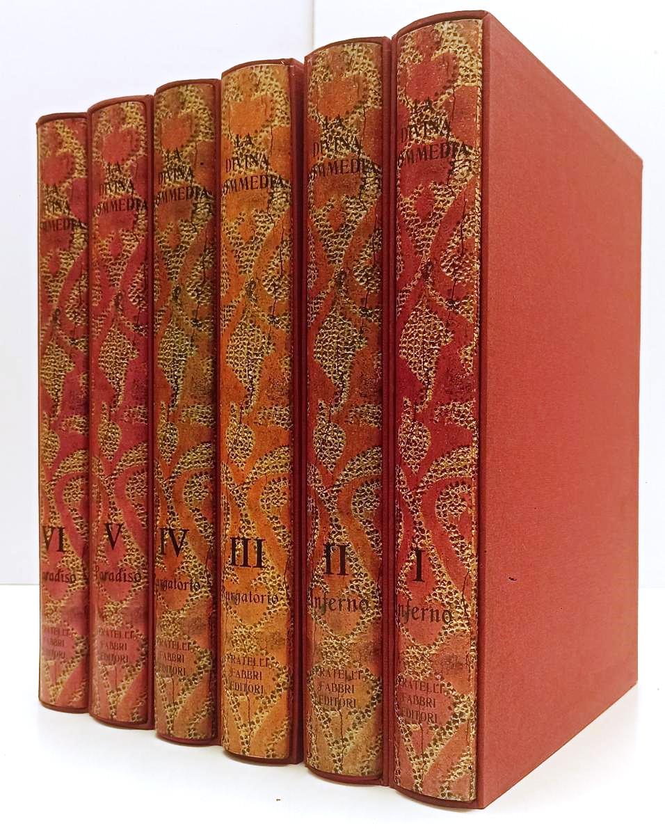 LN- LA DIVINA COMMEDIA 6 VOLUMI - DANTE ALIGHIERI - FABBRI--- 1963- CS- BLCG2