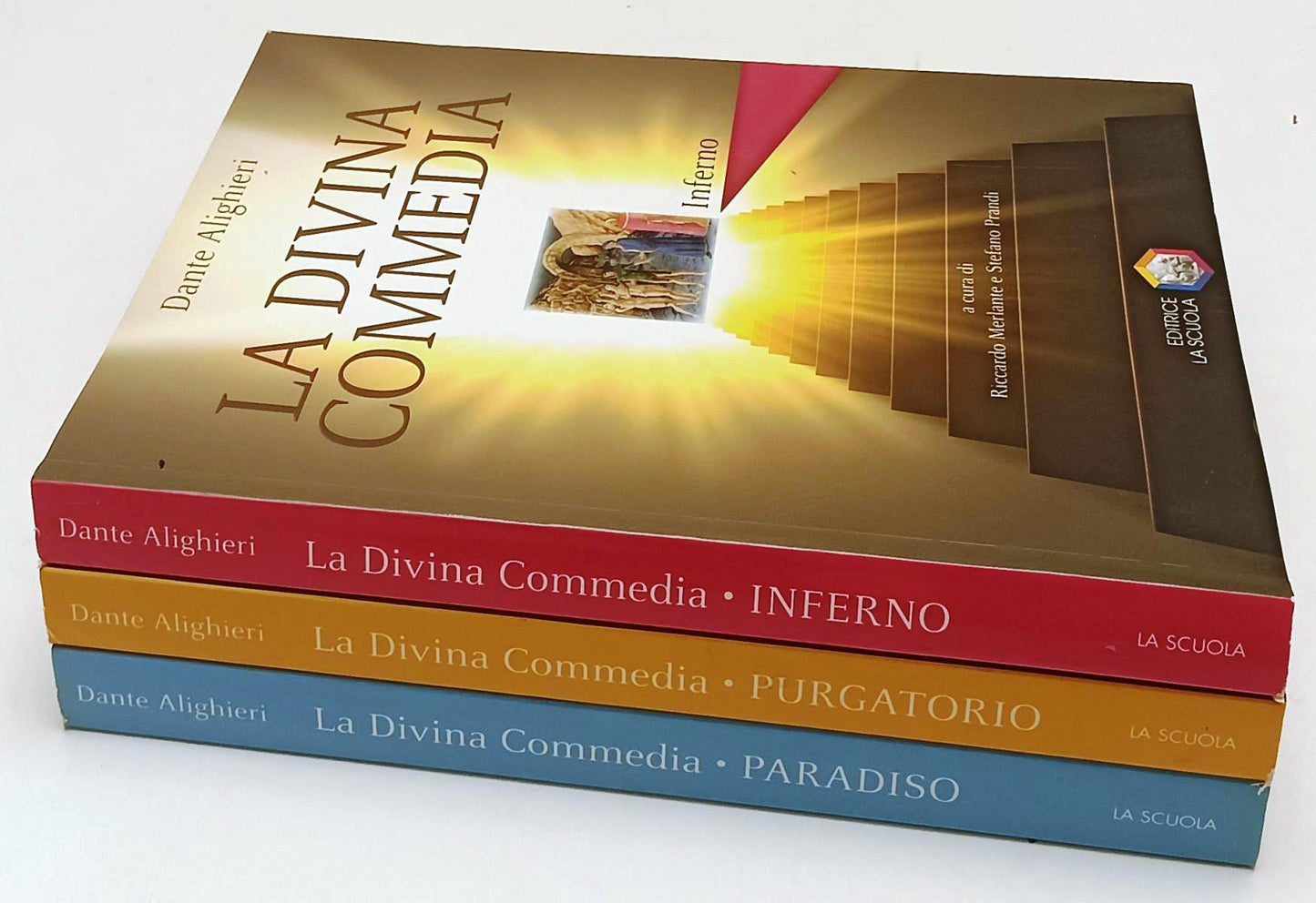 LN- LA DIVINA COMMEDIA 3 VOLUMI - DANTE ALIGHIERI - LA SCUOLA - 2005 - B- XFS207