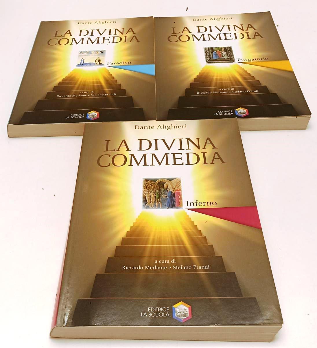 LN- LA DIVINA COMMEDIA 3 VOLUMI - DANTE ALIGHIERI - LA SCUOLA - 2005 - B- XFS207