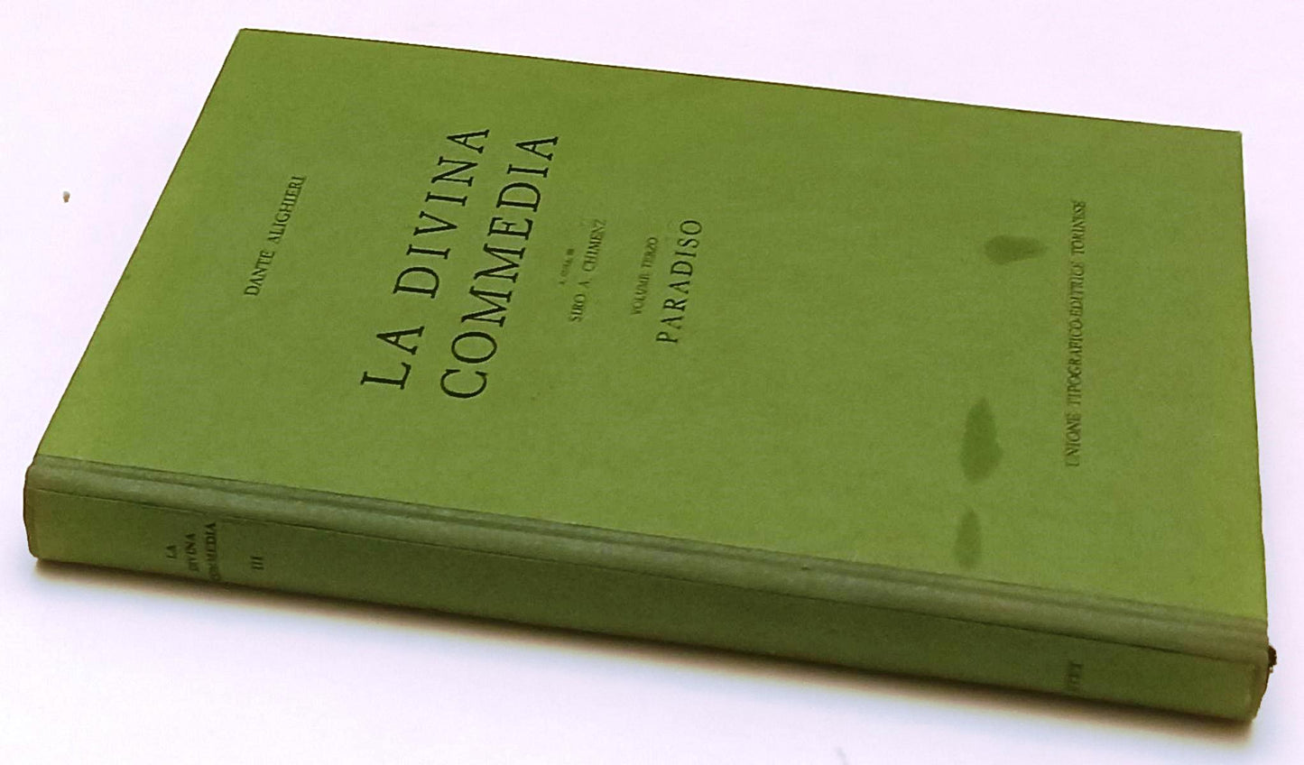 LA DIVINA COMMEDIA VOLUME 3 PARADISO- DANTE ALIGHIERI - UTET- 1969- C-XFS208