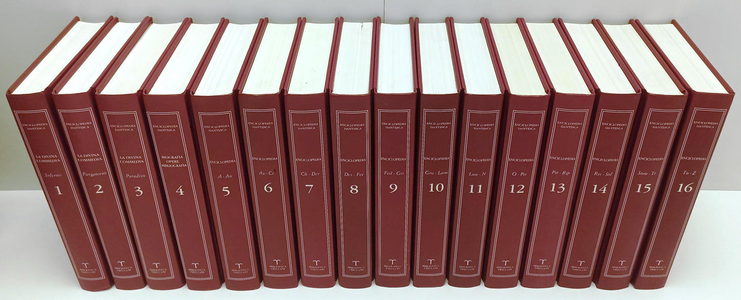 LS- ENCICLOPEDIA DANTESCA 16 VOLUMI COMPLETA COMMEDIA - TRECCANI- 2005- C- BLCG2