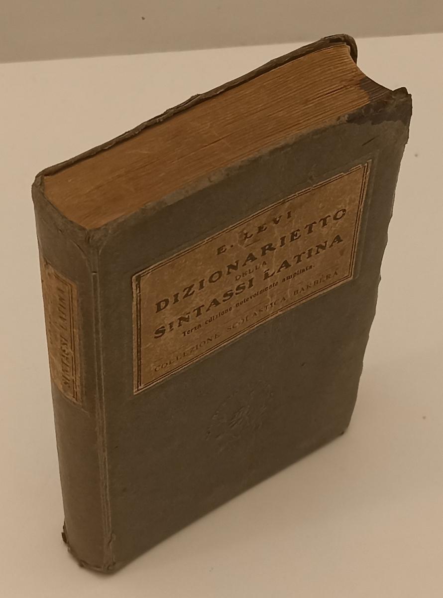 LH- DIZIONARIETTO DELLA SINTASSI LATINA - ENRICO LEVI- BARBERA--- 1933- C- XFS92