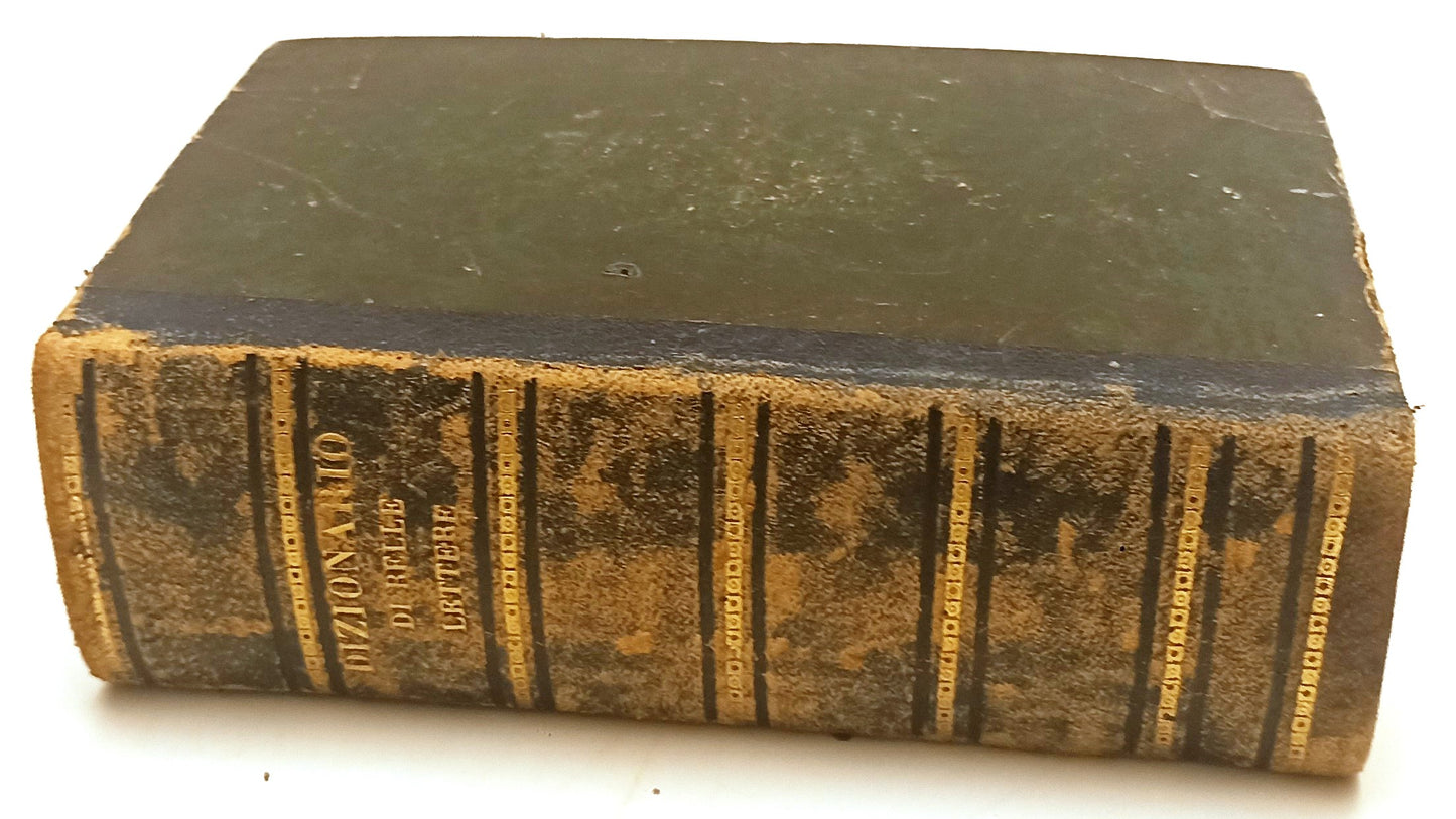 LH- DIZIONARIO DI BELLE LETTERE 3 TOMI VOLUME RILEGATO- BETTINELLI- 1795- XFS133