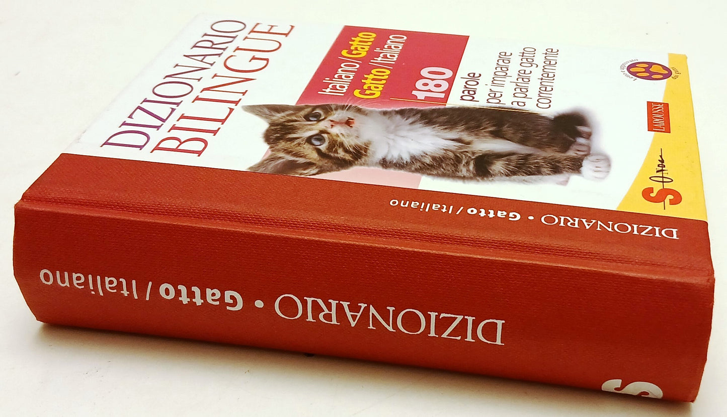 LZ- DIZIONARIO BILINGUE ITALIANO/GATTO GATTO/ITALIANO- SONDA- LAROUSSE- C-YFS192