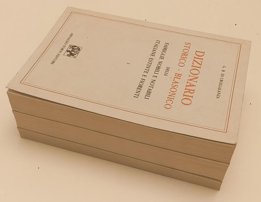 LZ- DIZIONARIO STORICO-BLASONICO VOLUMI I/III- CROLLALANZA- FORNI- 1998-B-YFS237