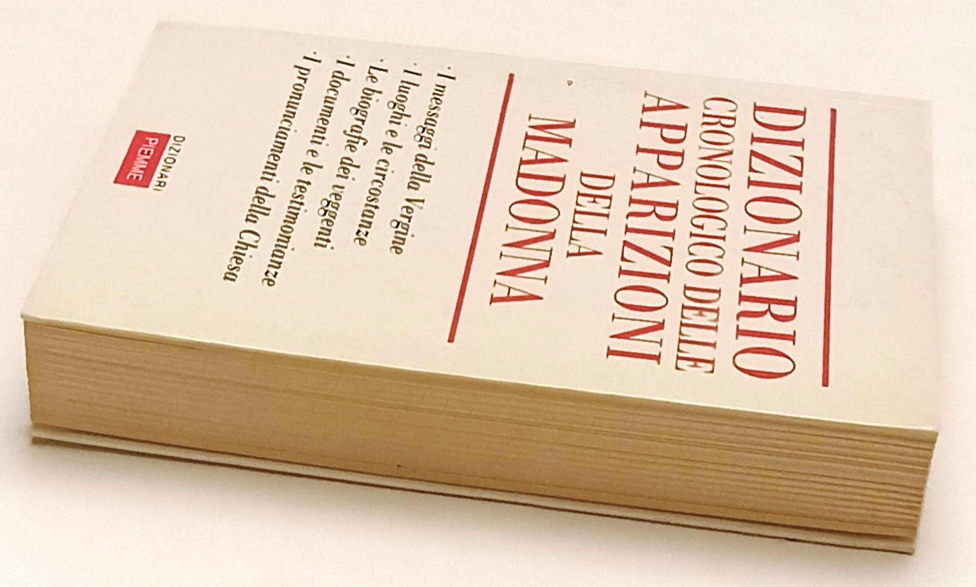 LZ- DIZIONARIO CRONOLOGICO DELLE APPARIZIONI DELLA MADONNA - PIEMME - B - ZFS168