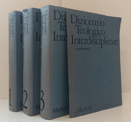LD- DIZIONARIO TEOLOGICO INTERDISCIPLINARE 3 VOLUMI + SUPPLEMENTO - 1977- YFS872
