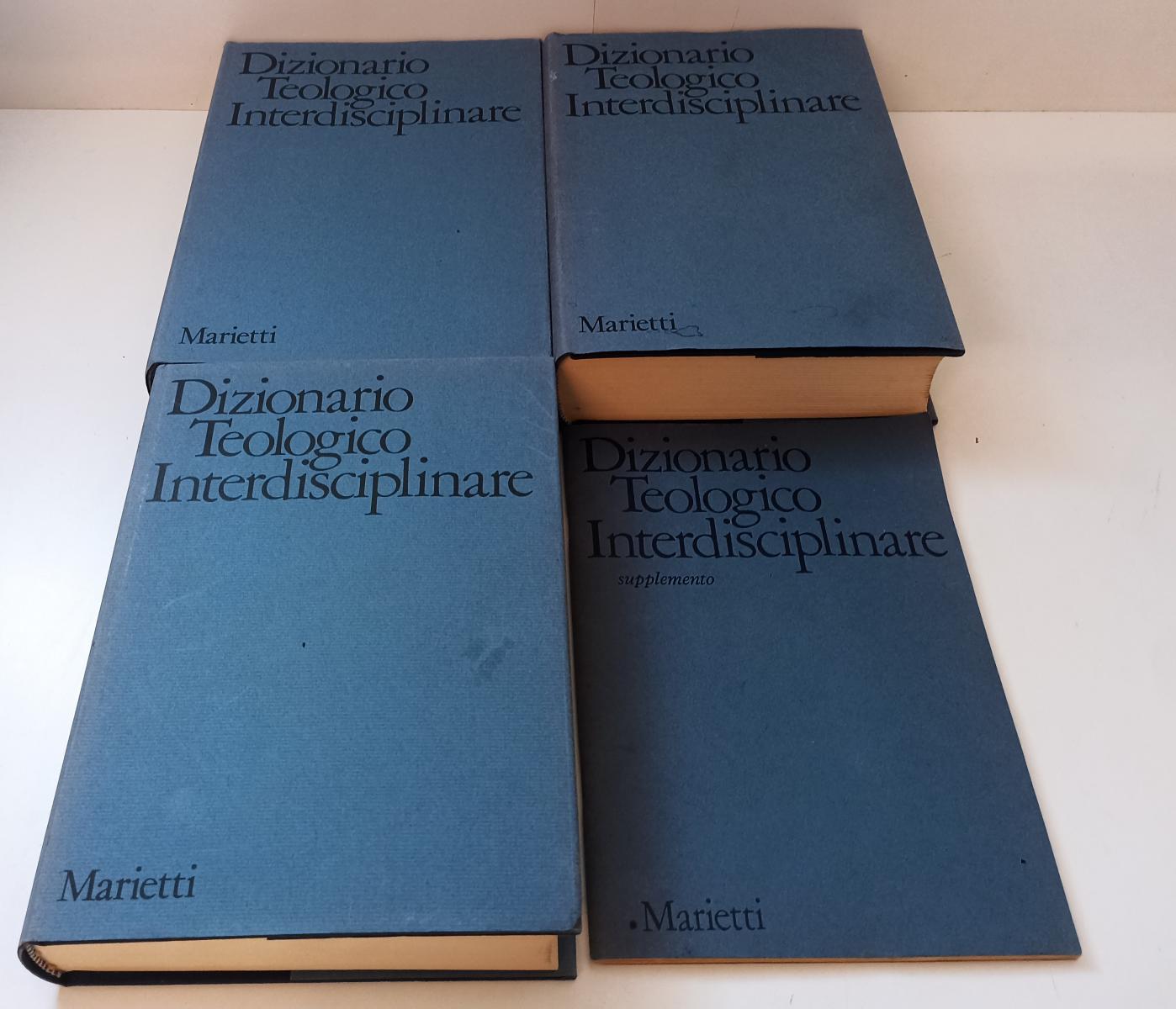 LD- DIZIONARIO TEOLOGICO INTERDISCIPLINARE 3 VOLUMI + SUPPLEMENTO - 1977- YFS872
