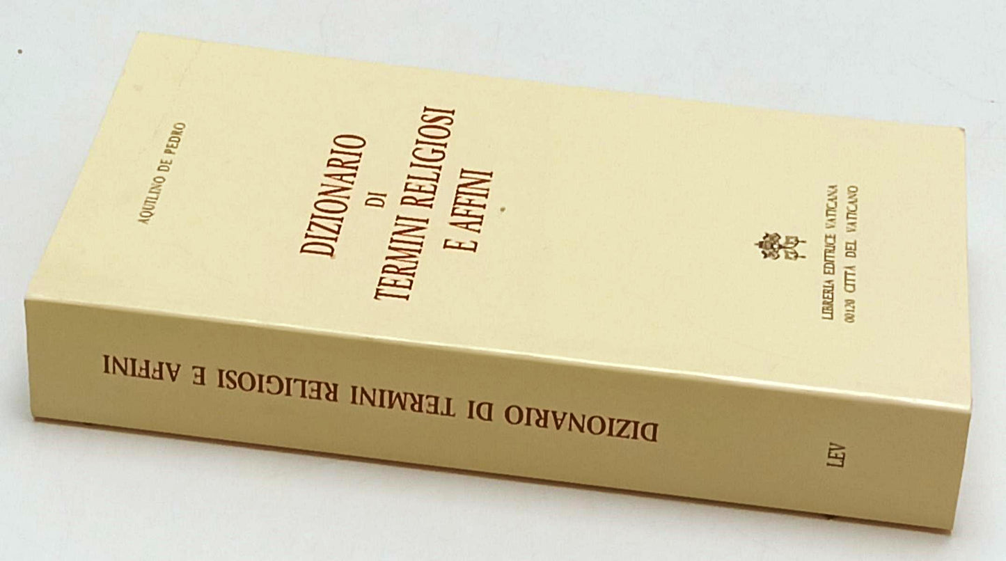 LZ- DIZIONARIO DI TERMINI RELIGIOSI E AFFINI- AQUILINO DE PEDRO- 1999- B- ZFS161