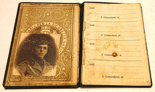 CV- TESSERA MILIZIA VOLONTARIA SICUREZZA NAZIONALE  SOTTOUFFICIALI - RVSz81