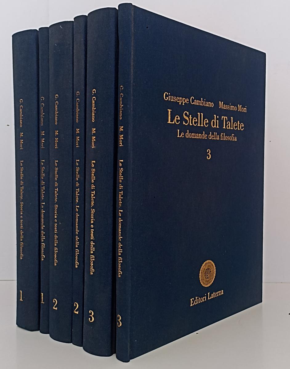 LZ- LE STELLE DI TALETE 6 VOLUMI FILOSOFIA- CAMBIANO MORI- LATERZA- 2004- C- XFS