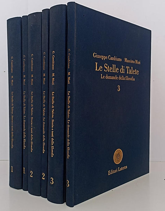 LZ- LE STELLE DI TALETE 6 VOLUMI FILOSOFIA- CAMBIANO MORI- LATERZA- 2004- C- XFS