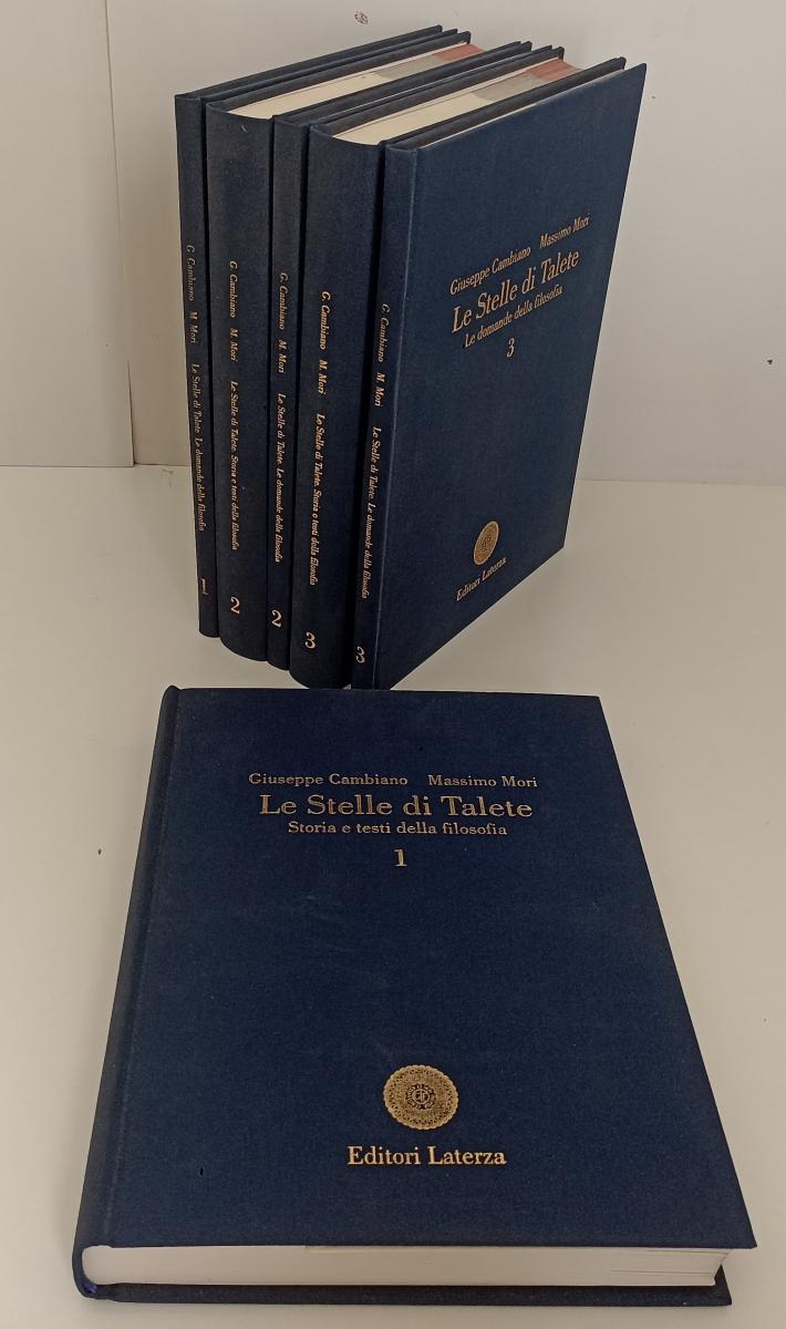LZ- LE STELLE DI TALETE 6 VOLUMI FILOSOFIA- CAMBIANO MORI- LATERZA- 2004- C- XFS