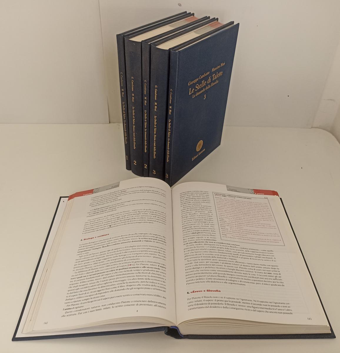 LZ- LE STELLE DI TALETE 6 VOLUMI FILOSOFIA- CAMBIANO MORI- LATERZA- 2004- C- XFS