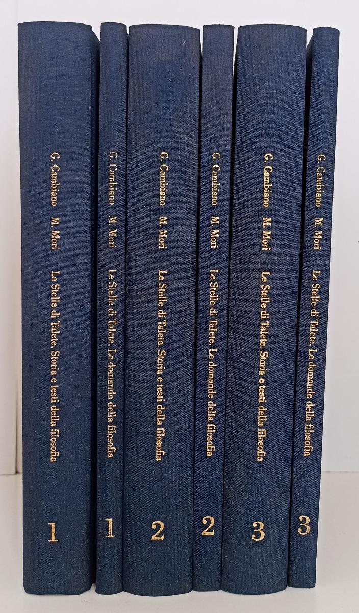 LZ- LE STELLE DI TALETE 6 VOLUMI FILOSOFIA- CAMBIANO MORI- LATERZA- 2004- C- XFS