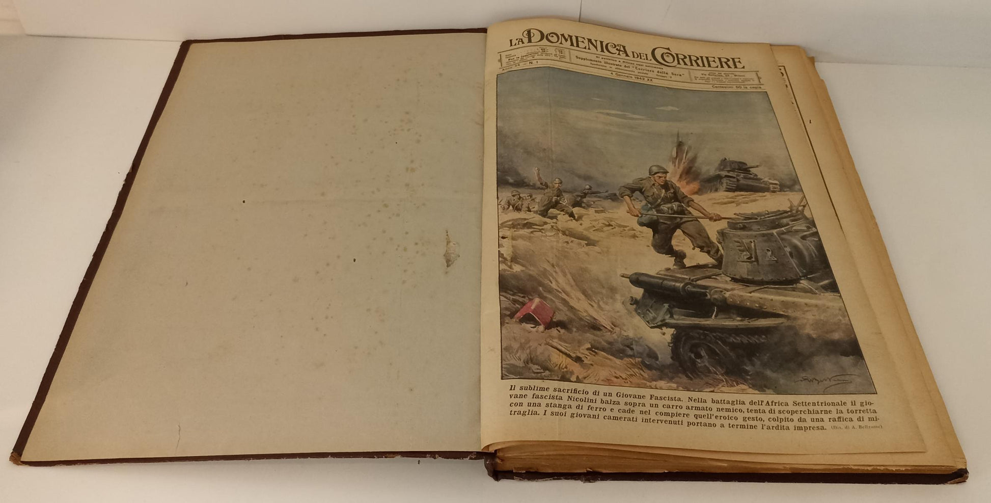 La Domenica del Corriere 1/52 1942 annata completa - volume rilegato - YFS