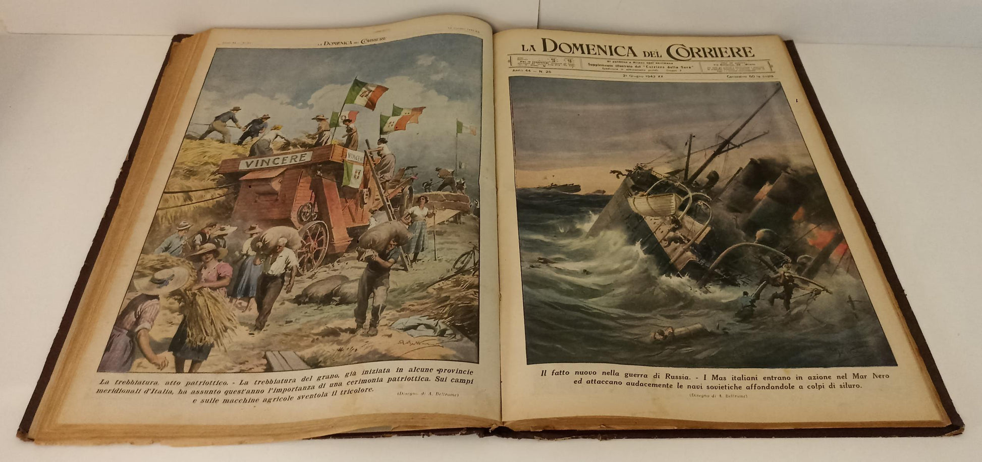 La Domenica del Corriere 1/52 1942 annata completa - volume rilegato - YFS