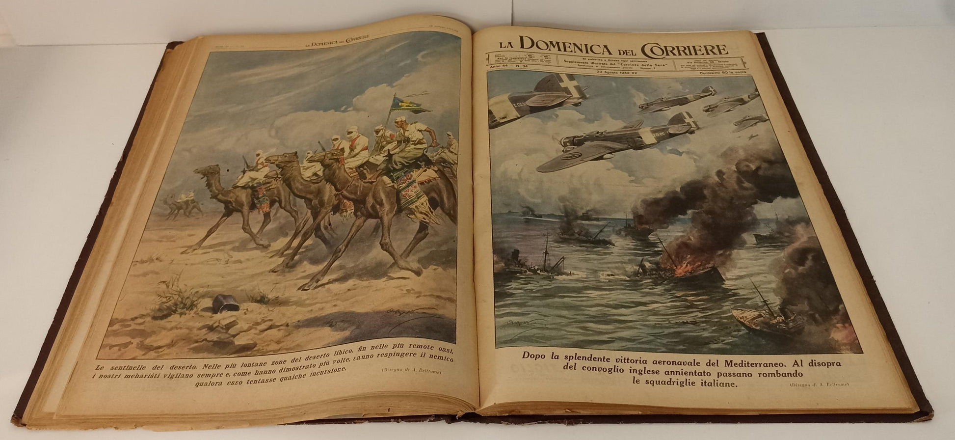 La Domenica del Corriere 1/52 1942 annata completa - volume rilegato - YFS