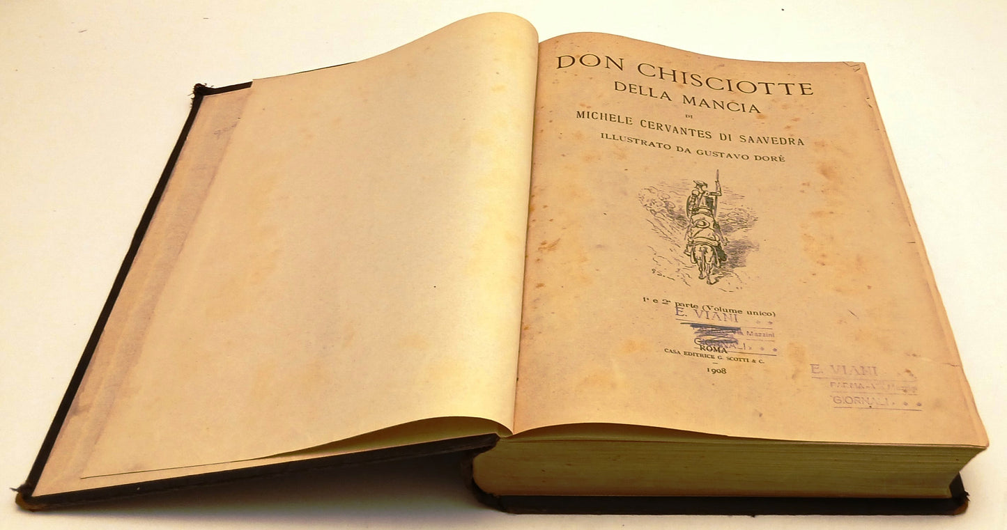 Don Chisciotte della Mancia- Cervantes- Scotti- 1908- ill. Gustave Dore'- ZFS319