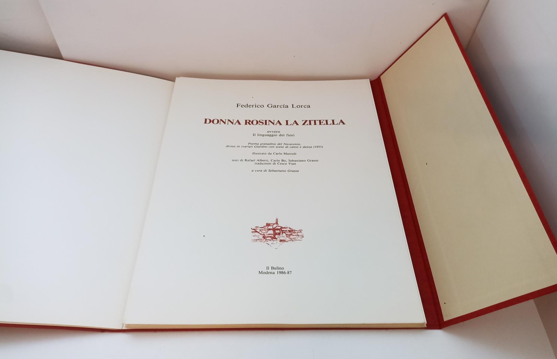 LT- DONNA ROSINA LA ZITELLA - GARCIA LORCA CARLO MATTIOLI ---- 1986 - C - XFS