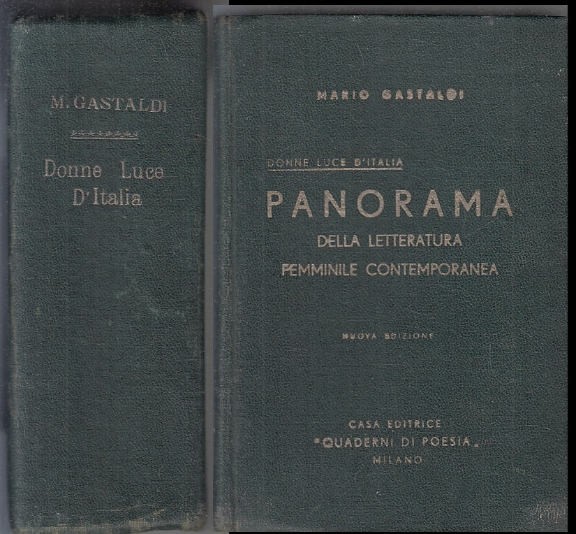 LH- DONNE LUCE D'ITALIA - MARIO GASTALDI - QUADERNI DI POESIA --- 1936- C- XFS39