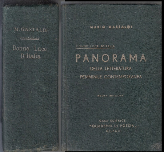 LH- DONNE LUCE D'ITALIA - MARIO GASTALDI - QUADERNI DI POESIA --- 1936- C- XFS39