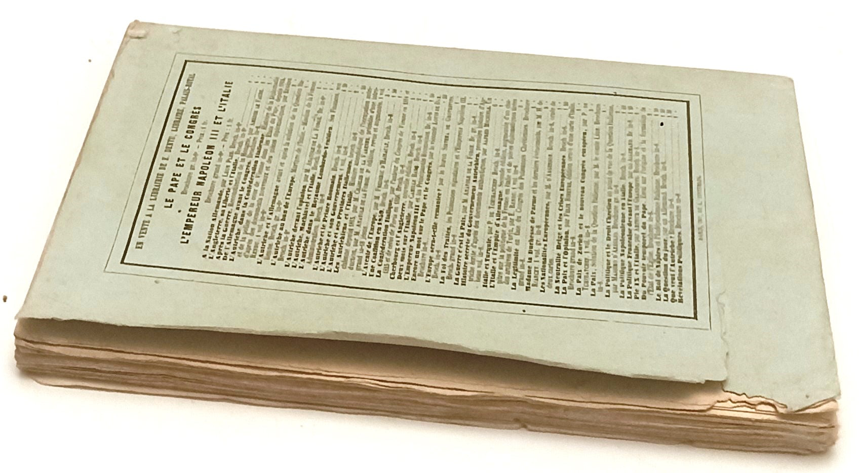 LH- MADAME DUCHESSE DE PARME DEVANT L'EUROPE - HENRY DE RIANCEY- 1860- B- XFS120