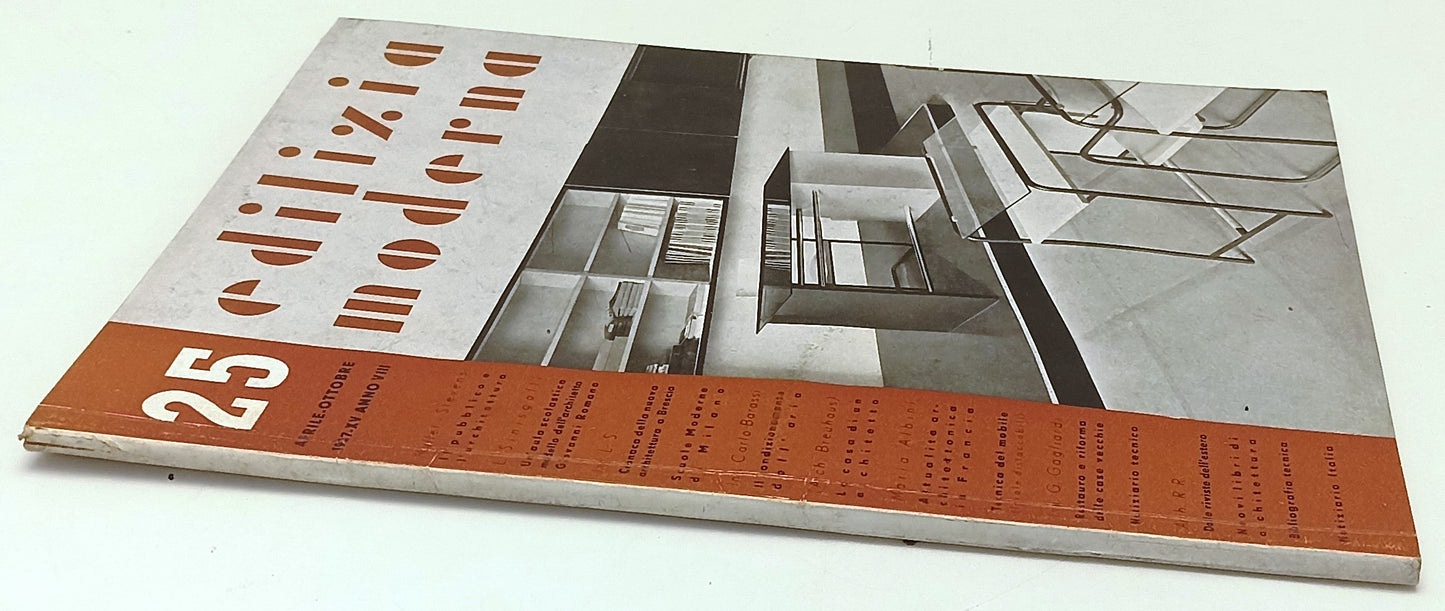 LR- RIVISTA EDILIZIA MODERNA 25 APRILE-OTTOBRE 1937-XV ANNO VIII INSERTO-RVSa587