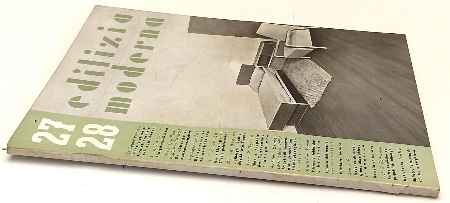 LR- RIVISTA EDILIZIA MODERNA 27/28 LUGLIO 1938-XVI INSERTO STACCABILE - RVSa589