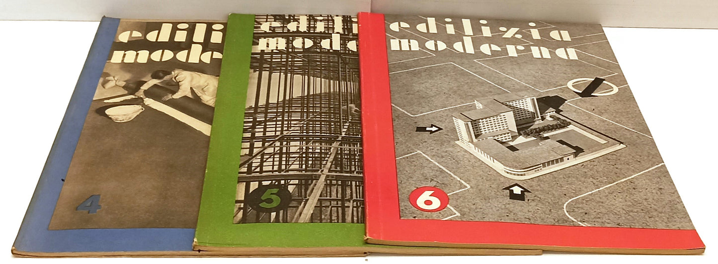 LR- RIVISTA EDILIZIA MODERNA 1/9 - 1931/1933 - ARCHITETTURA INGEGNERIA - YFS743