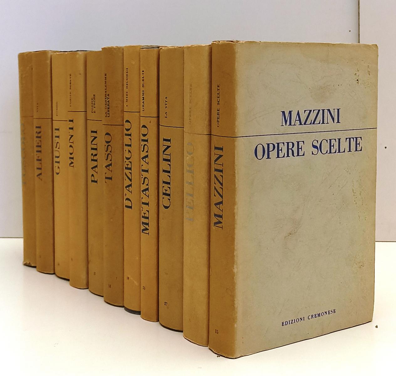 LN- LOTTO 11 VOLUMI I CLASSICI AZZURRI - MAZZINI PARINI - CREMONESE - CS- BLCP43