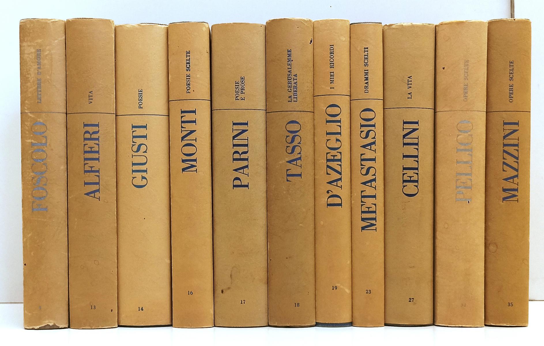 LN- LOTTO 11 VOLUMI I CLASSICI AZZURRI - MAZZINI PARINI - CREMONESE - CS- BLCP43