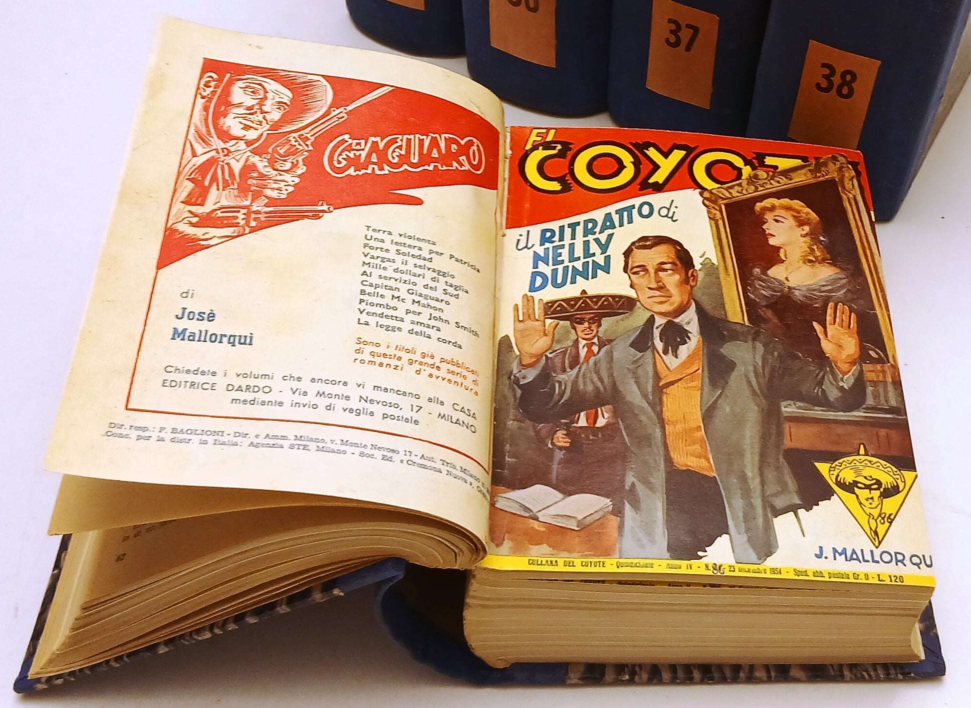 LN- EL COYOTE + I DESPERADOS 1/179 10 VOLUMI RILEGATI 1950/1958 MALLORQUI BLCP88