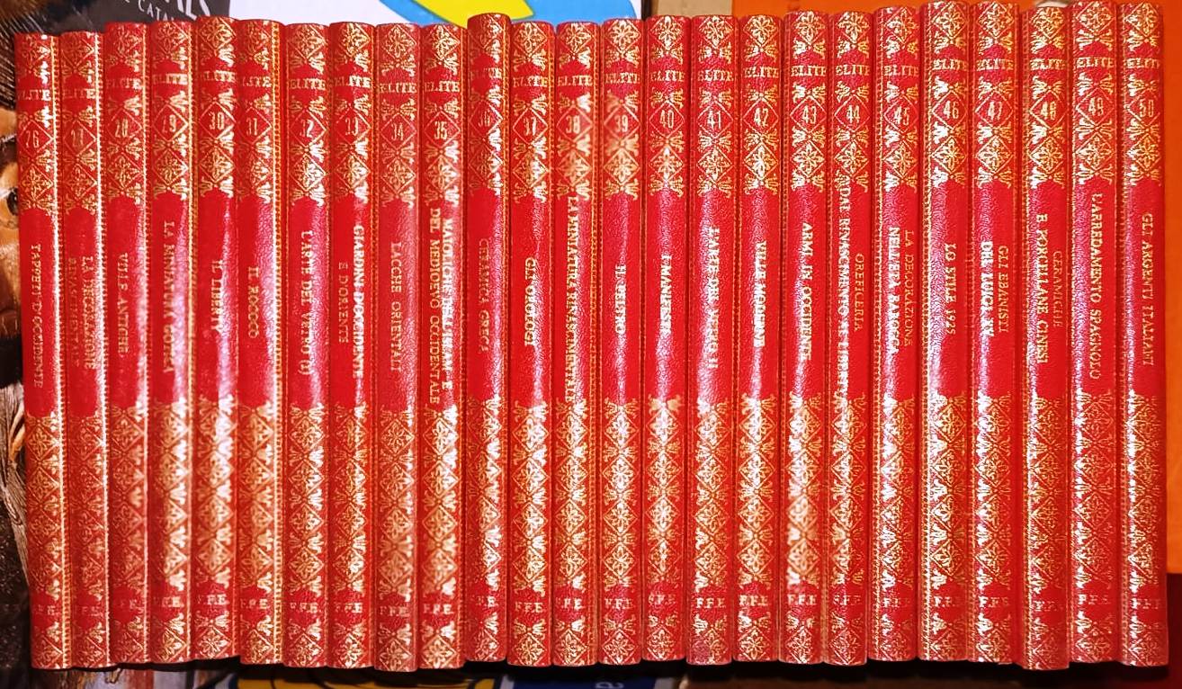 LT- ENCICLOPEDIA ELITE 60 VOLUMI COMPLETA ARREDAMENTO COMPLETA- FABBRI- 1966- C- YFS
