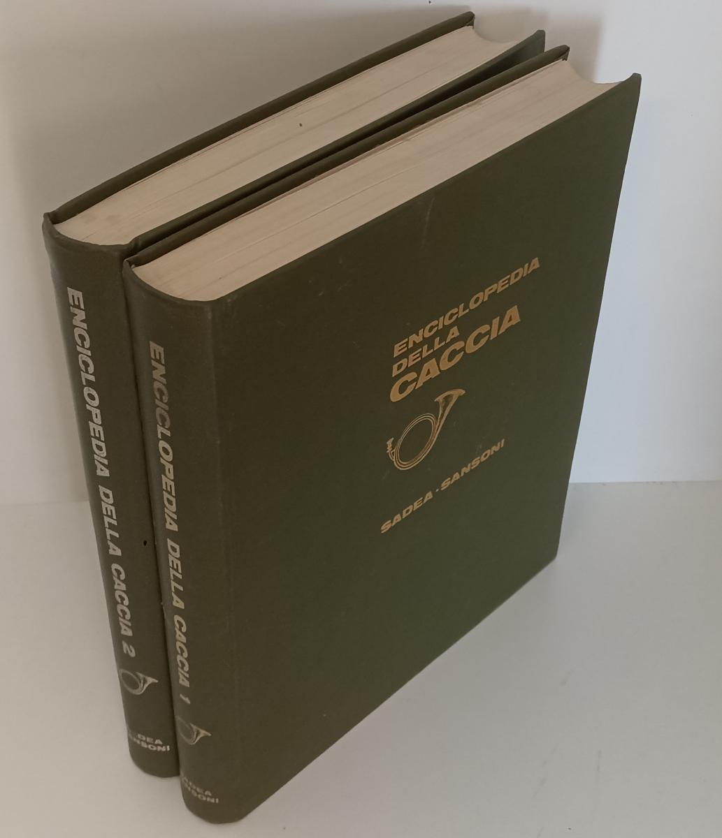 LZ- ENCICLOPEDIA DELLA CACCIA 2 VOLUMI -- SADEA SANSONI --- 1967 - C - ZFS379