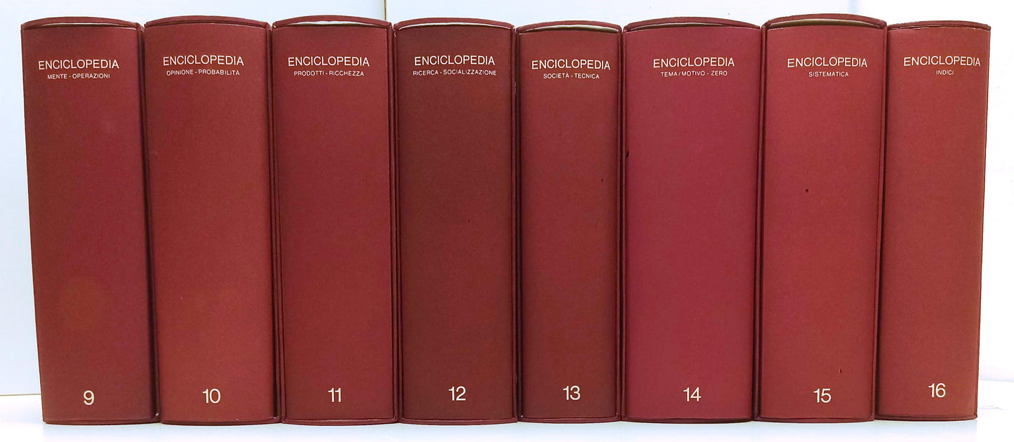 LZ- ENCICLOPEDIA EINAUDI 16 VOLUMI COMPLETA -- EINAUDI --- 1977/1984 - BLCG22