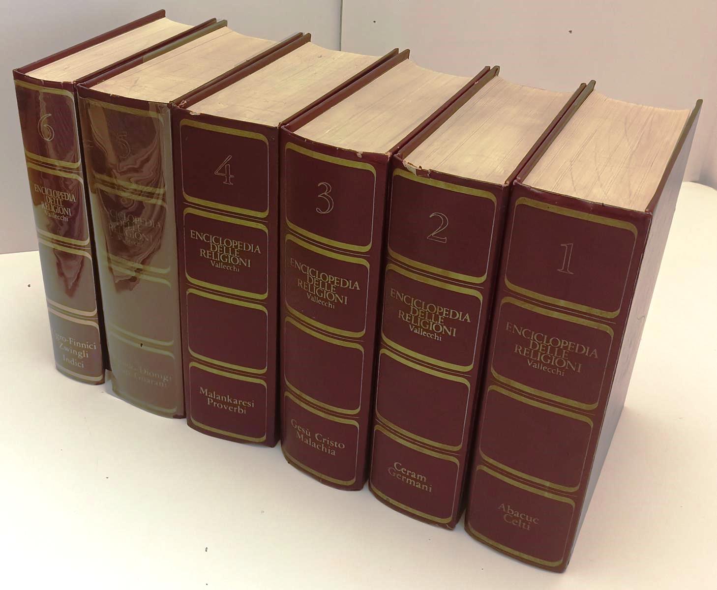 LD- ENCICLOPEDIA DELLE RELIGIONI 6 VOLUMI -- VALLECCHI --- 1970/1976 - C- BLCG17
